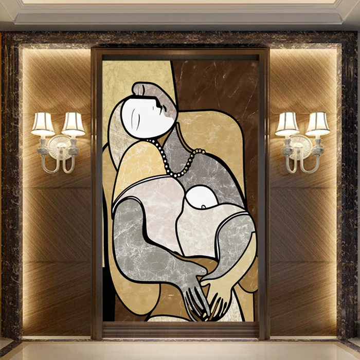 

Большие Настенные обои Пикассо по индивидуальному размеру, Европейский Рисунок маслом, обои для прихожей, столовой, коридора, гостиной, фон...