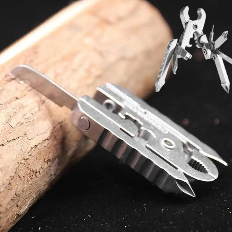 6 в 1 Многофункциональный Открытый инструмент зажим мини плоскогубцы портативный