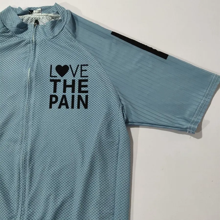 Love the pain triathlon Pro team легкая велосипедная футболка с коротким рукавом и шорты