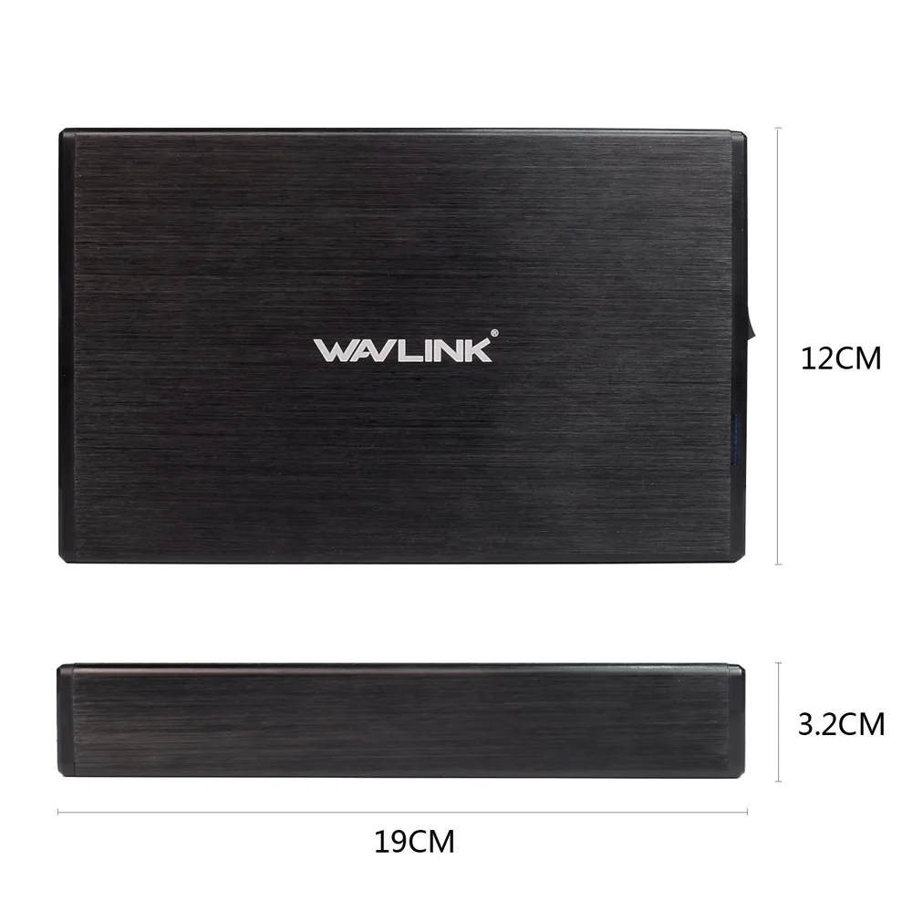 Алюминиевый корпус для жесткого диска Wavlink 3 5 дюйма USB 0 на SATA HDD SSD чехол/коробка с