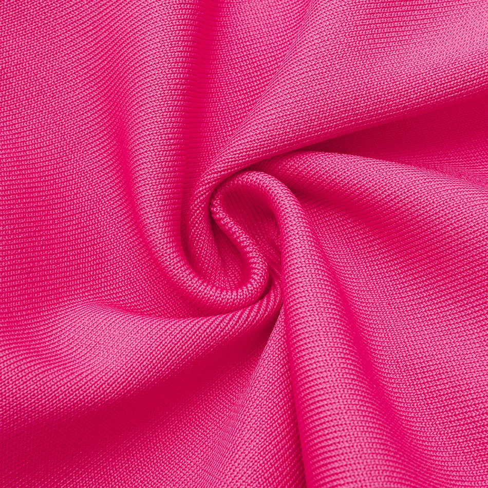 Festa de Noite Primavera Nova Rosa Vermelha Bandagem Vestido Sexy Bodycon Manga Longa Alta Pescoço Clube Celebridade Mini Vestidos 2021 11 High Quality Moda Feminina