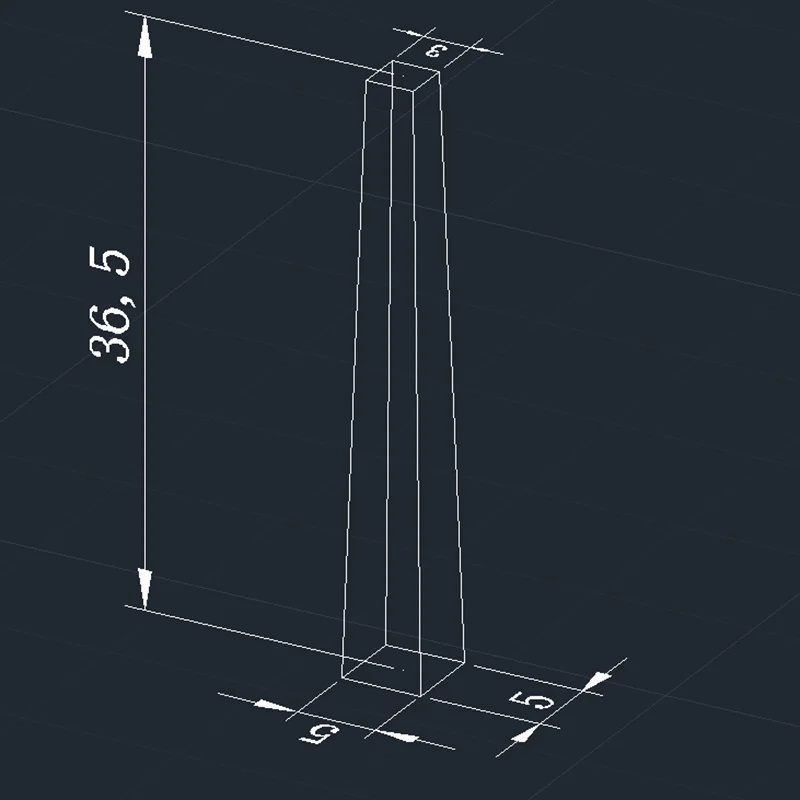 Оптическая Призма Стекло спектроскоп 36 5x3x5 мм isosceles треугольная призма для
