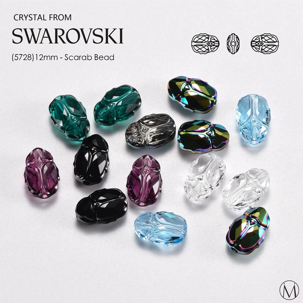 Scarab бусины из кристаллов Swarovski 1 шт. 5728-12 мм ручной работы ювелирные аксессуары |