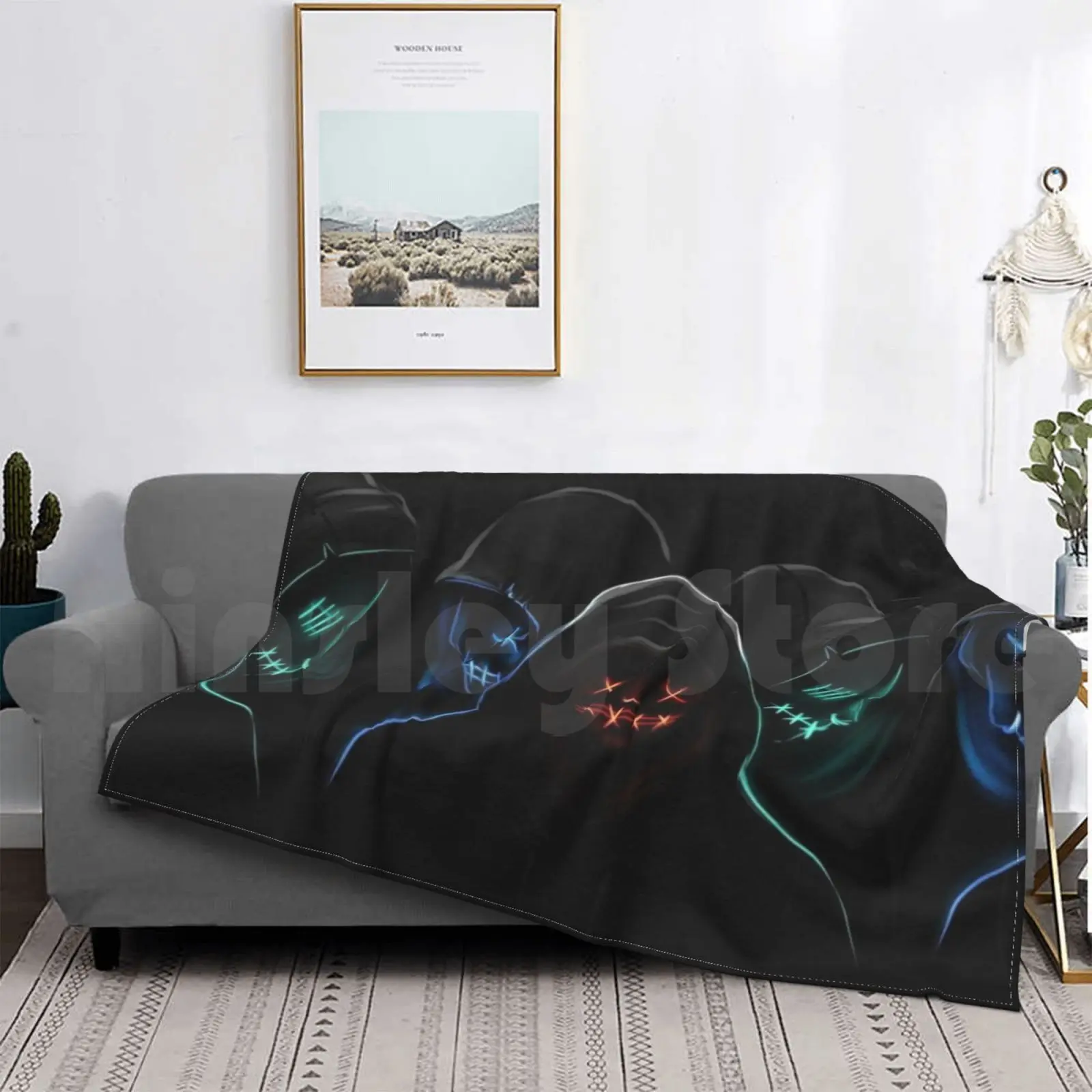 

Hackers Blanket Fashion Custom Hacker Black Light