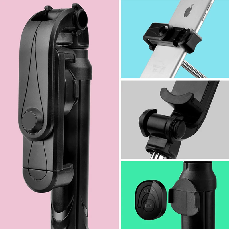 portable tripod for mobile phone selfie stick with remote control telescopic phone bluetooth stick for huawei iphone android free global shipping