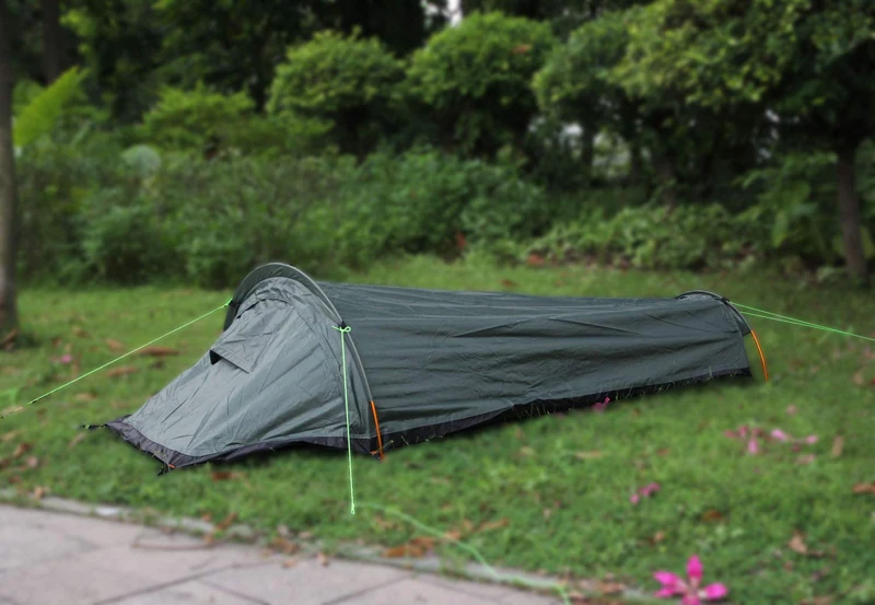 Портативный Одноместный Bivvy палатка, Сверхлегкий Bivvy мешок Палатка bivvvy мешок для выживания на открытом воздухе, бушкрафт, альпинизмом палатка