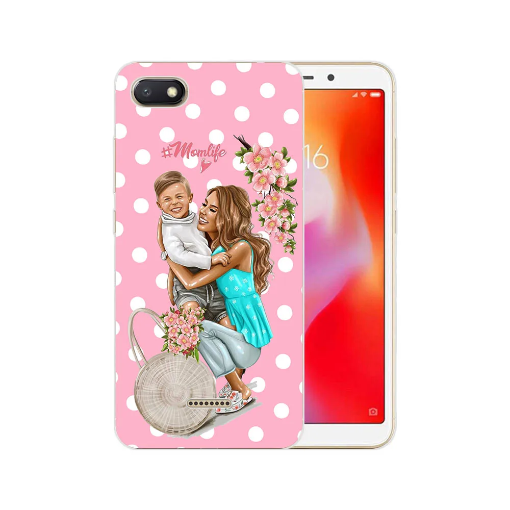 Модная одежда для детей, Детская мода I Love MaMa супер для мам и дочек, мягкий силиконовый чехол для телефона для Xiaomi Redmi 4 4A 5 5A 6 6A 7 7A Note6 Note8 Pro Note7 чехол Funda