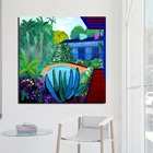 Давид хокни Джардин, тропическая настенная Картина на холсте, плакаты, современная картина, Настенная картина для гостиной, домашний декор