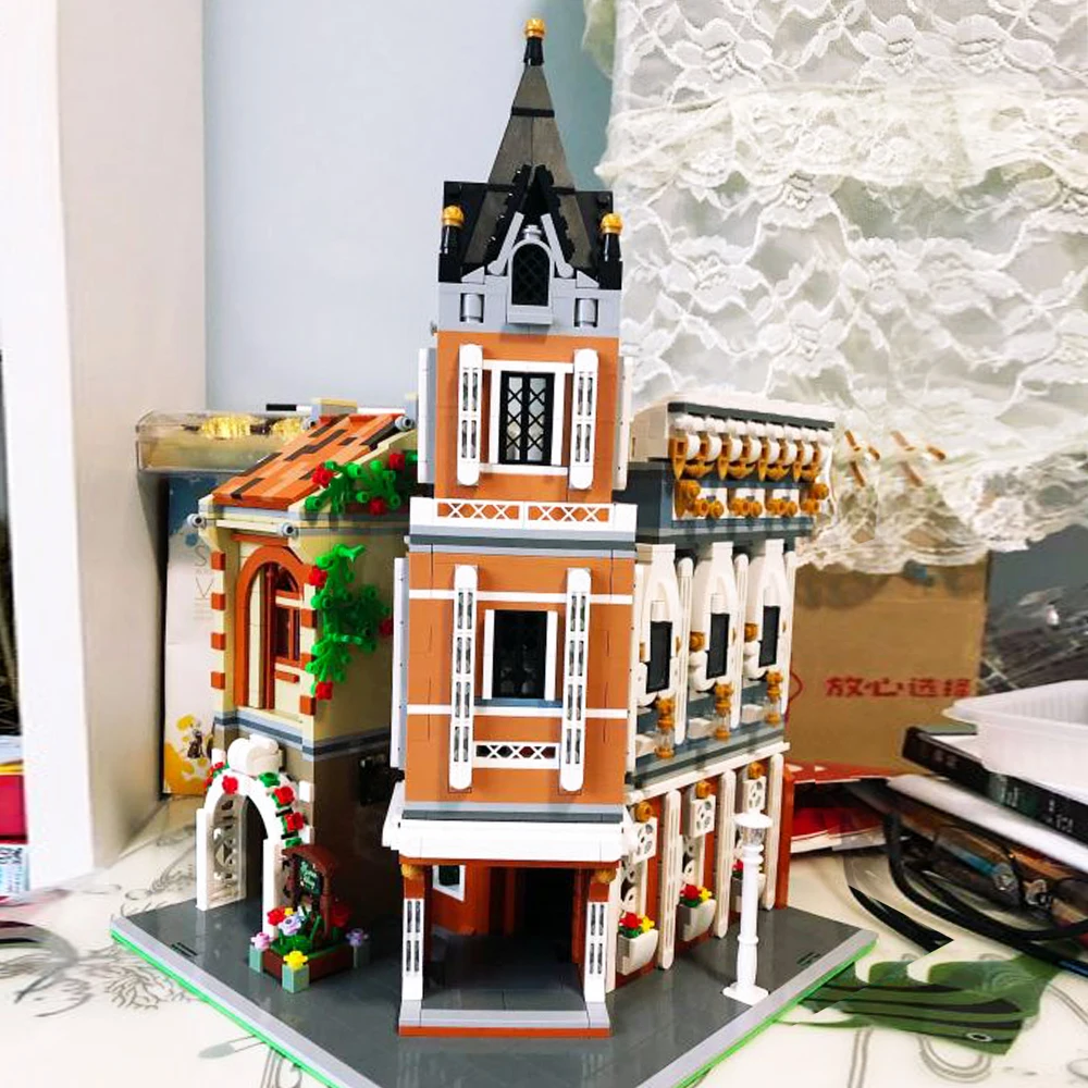 3039 шт. Модульные строительные блоки Moc для кафе|Блочные конструкторы| |