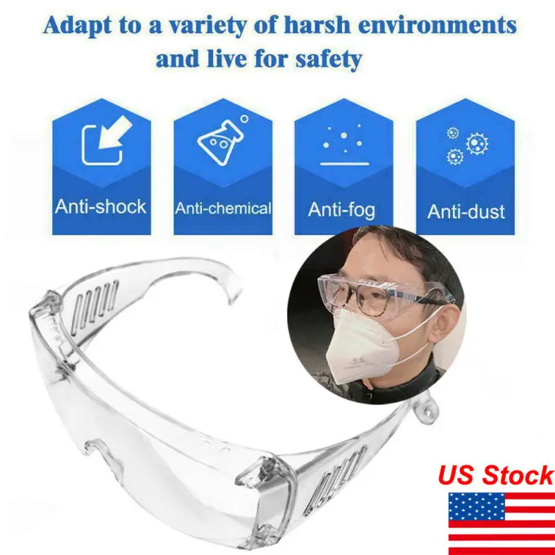 1 шт половину Обёрточная бумага прозрачные очки анти вирус Безопасность Защита