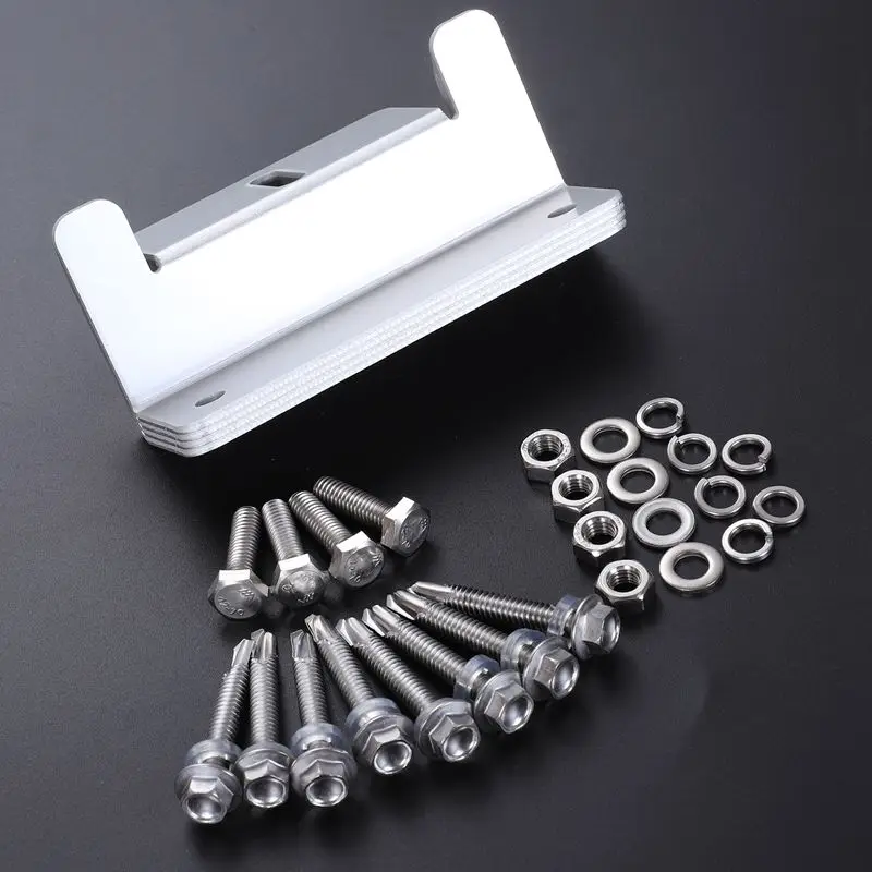 ZB 02 Серебряный тон панели солнечных батарей монтажный Z Кронштейн Набор для