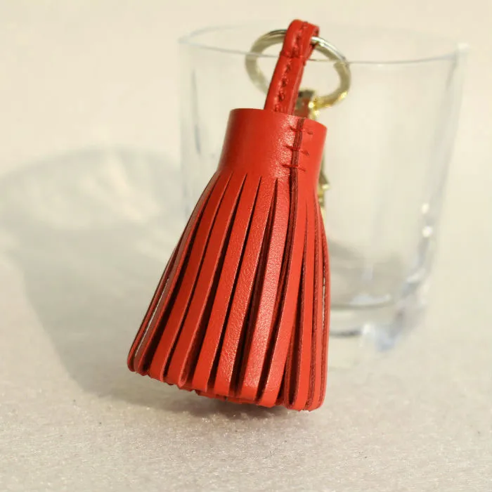 Известный бренд класса люкс из натуральной овчины настоящий кожаный брелок с кисточкой для ключей автомобиля брелок для ключей женская сумка Шарм Подвеска для девочек
