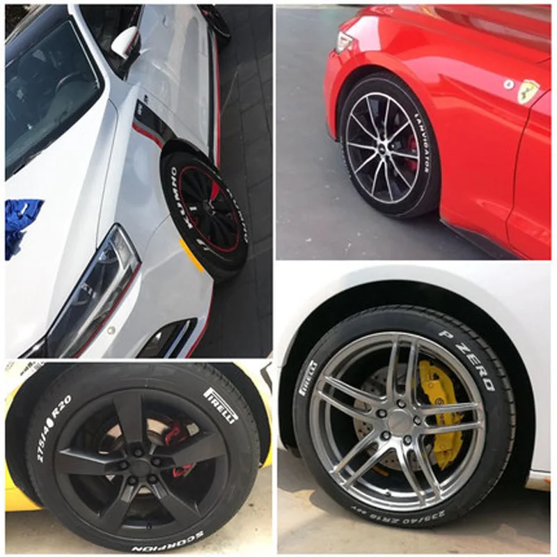 DIY Красочные водонепроницаемые ручки для автомобильных шин протектора CD