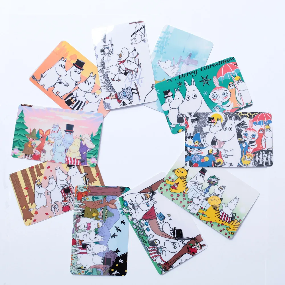 Moomin Muuminpeikko Новая модная карточная наклейка игрушка Наклейка Малыш Муми мультяшная наклейка милый финский персонаж наклейка для телефона