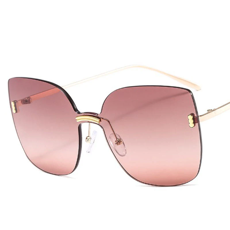 

Veshion The New Trend Frameless Luxury Sunglasses Men Women Fashion Shades UV400 Vintage Glasses