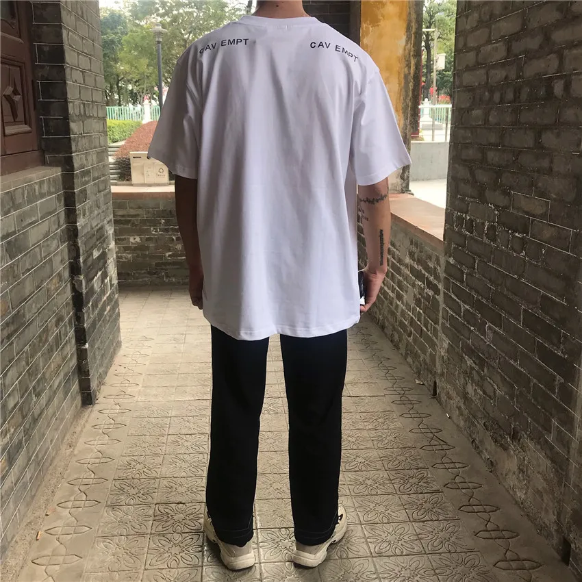 Футболка CAVEMPT для мужчин и женщин мужские футболки на бедрах 19AW с пылесборником