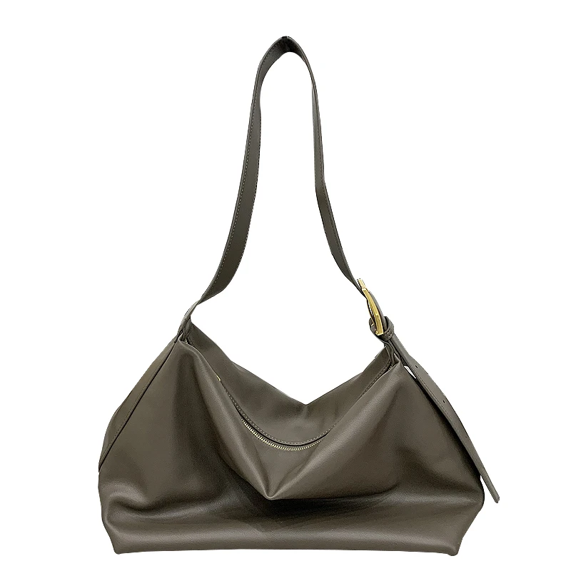 

Soft leather bags women's large capacity Todt commuter bags 2021 new Joker shoulder messenger bag