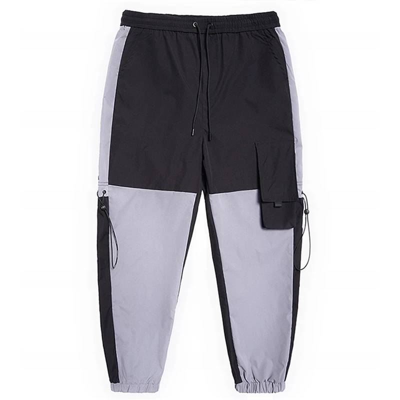 

7XL Plus Size Pant Patchwork Cargo Pants Joggers Sweatpants Men Baggy Pants Casual Streetwear Pocket Trousers Big Size 7XL HA061