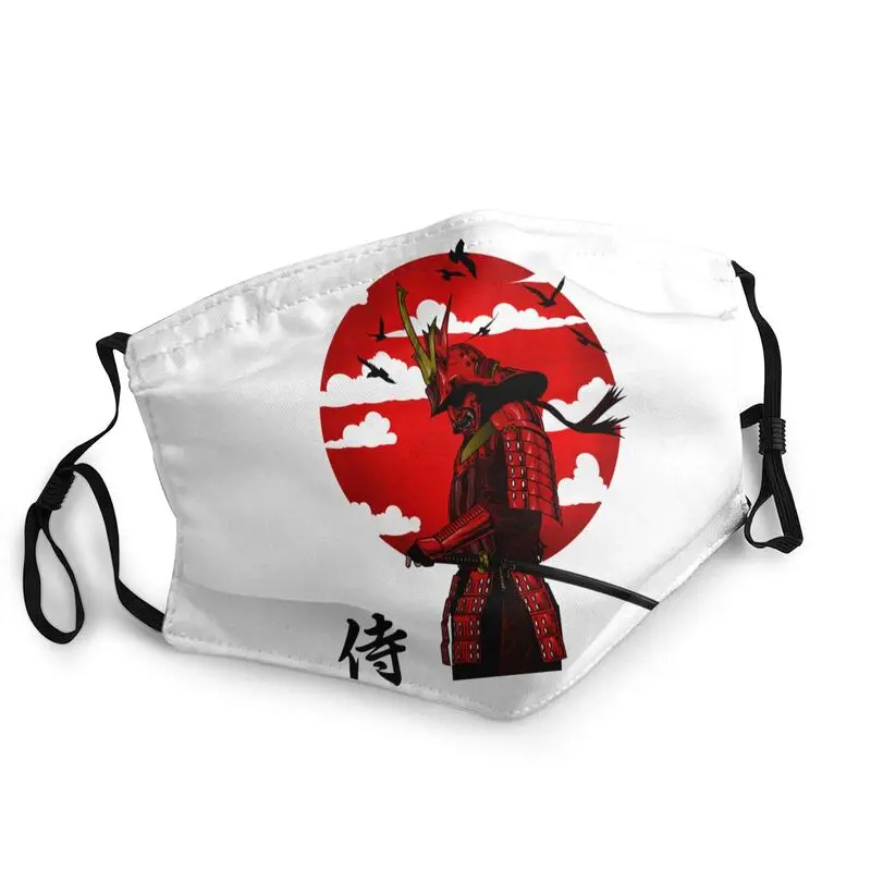 

Маска для лица многоразовая с защитой от пыли и воина самурая