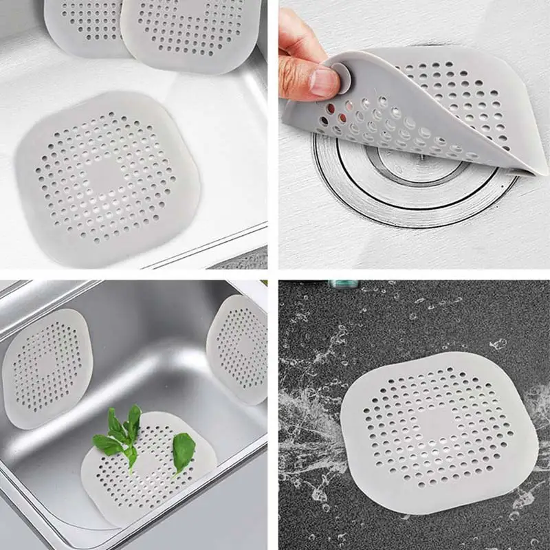 

Sink Drain Strainer Hair Catchers Rubber Shower Bathtub Floor Filter Water Stopper Silicone Bathroom Kitchen Deodorant Plug