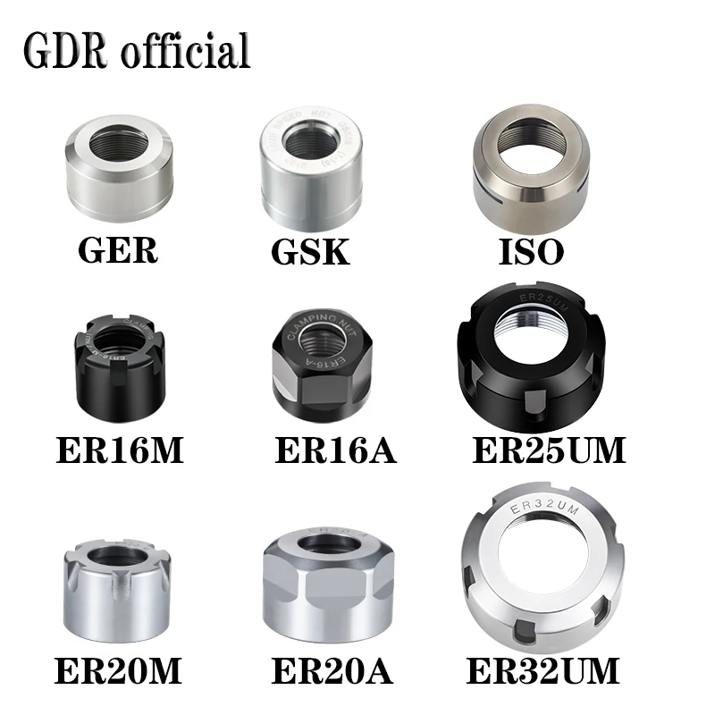Цанговая гайка с ЧПУ ER8 ER11 ER16 ER20 ER25 ER32 ER40 A M UM вида GER SK ISO MS OZ ER цанга Зажимная