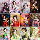 AZQSD алмазная живопись 5D девушка портрет Алмазная вышивка распродажа картина Стразы в китайском стиле Мозаика Декор для дома