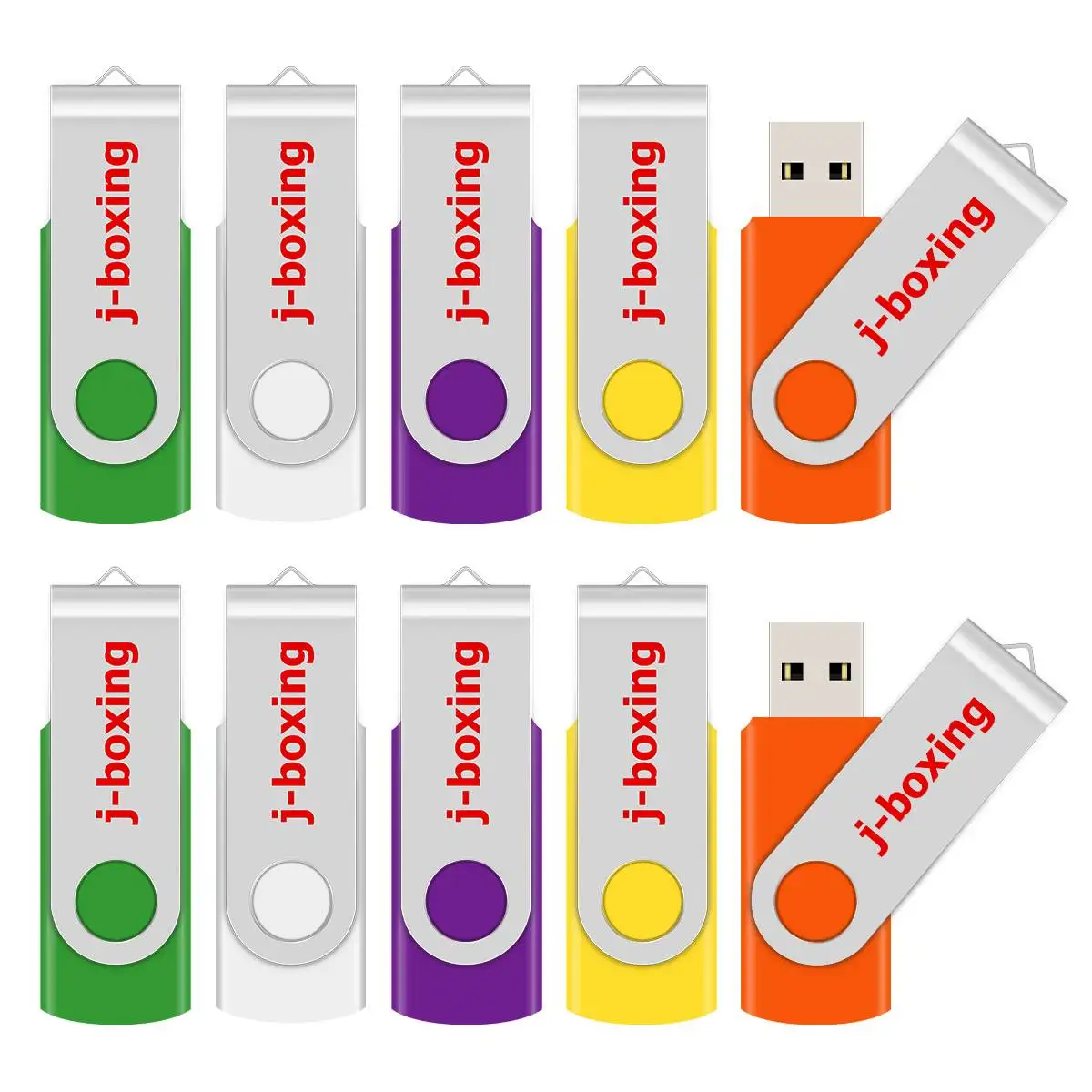 USB-флеш-накопитель J-boxing 10 шт. металлическая флешка 512 МБ 256 Мб 128 64 маленький объем