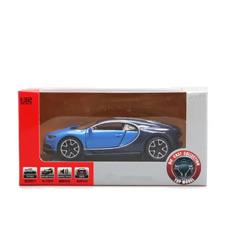 Коллекция 1:32 металлический сплав откатная модель Sportscar Bugatti Veyron 14 см литая