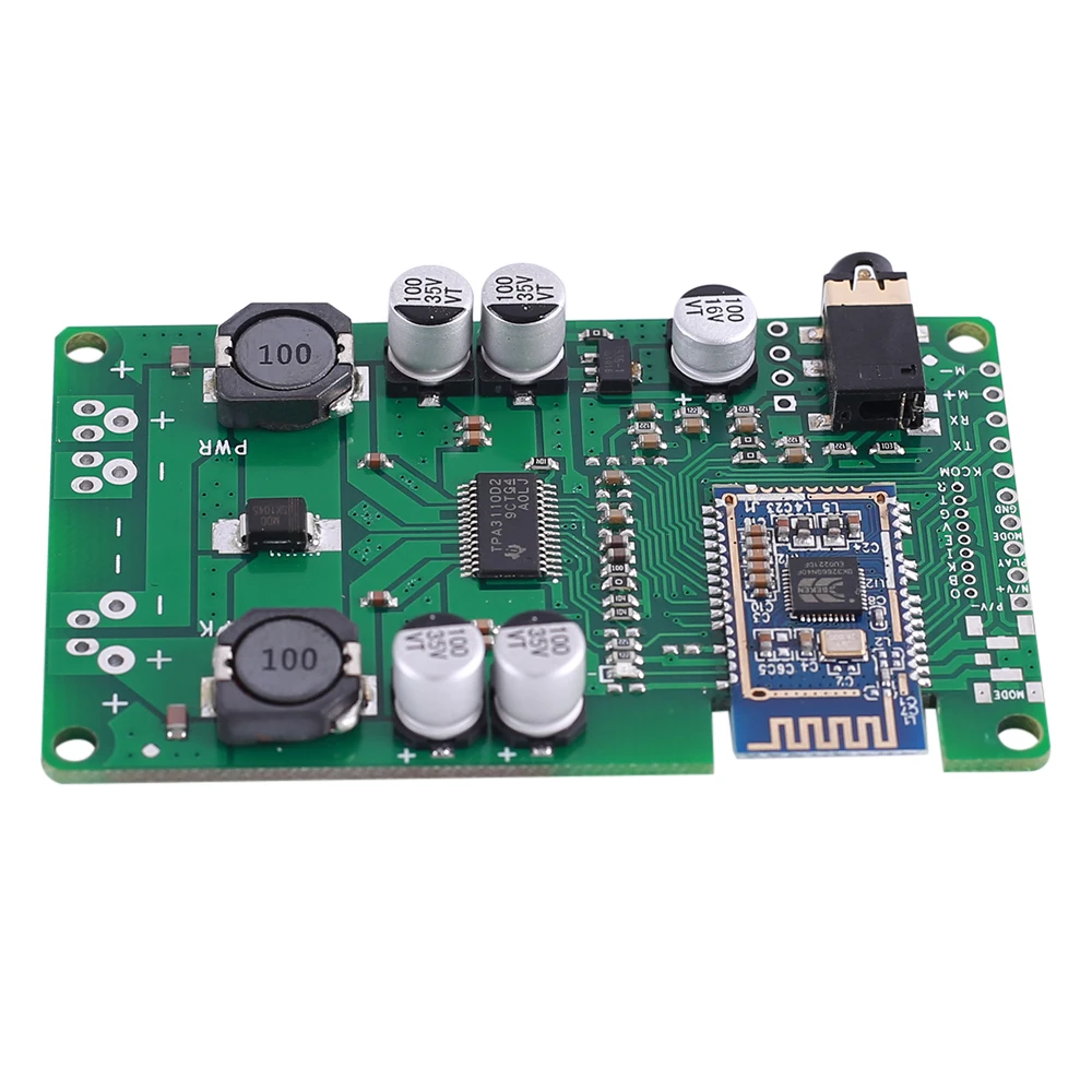 Плата моноусилителя Bluetooth 5 0 12 В 24 постоянного тока BK3266 20 Вт/30 Вт Bluetooth/MIC/AUX
