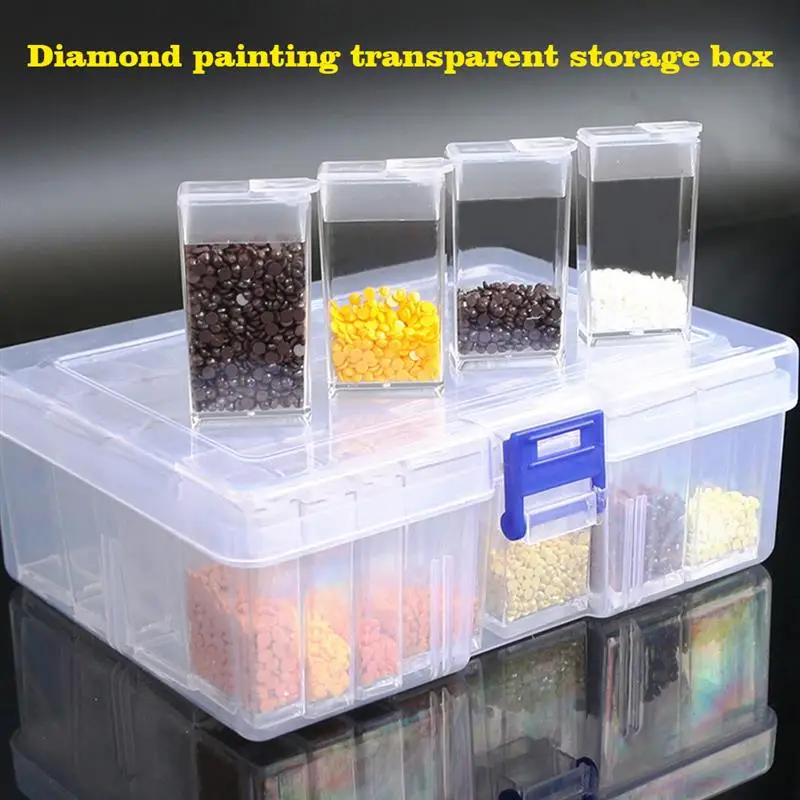 

80cells White Transparent Storage Box Storage DIY Jewelry Making Charm Bracelet Accessories Loose Bead Container Embroidery Tool