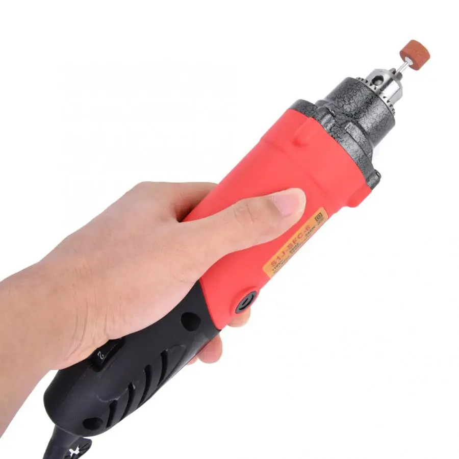 Электрический шлифовальный набор Красный 6 с переменной скоростью металлический