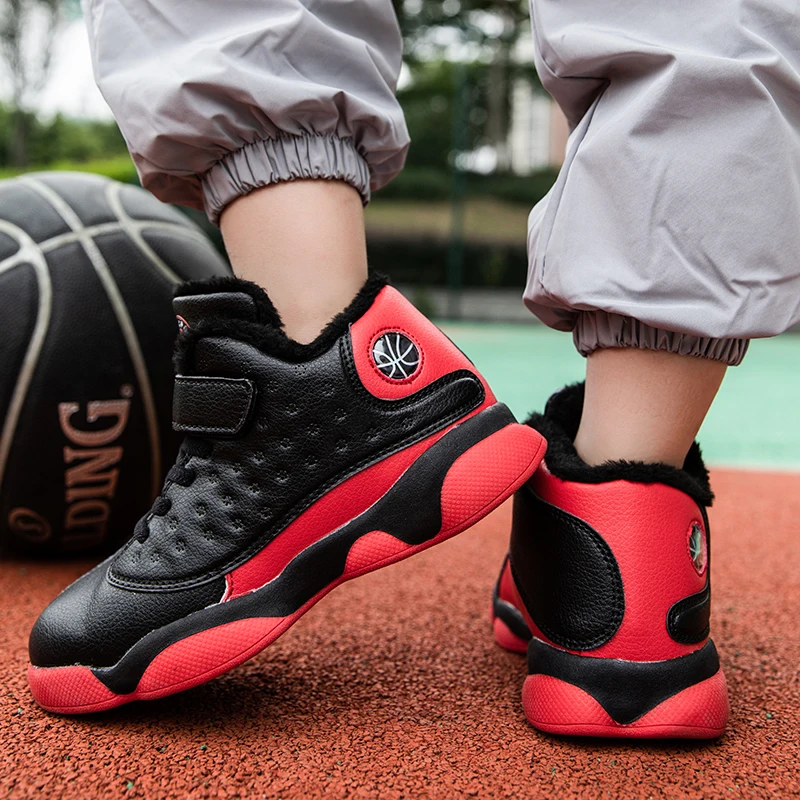 

Kids Basketball Sneakers Keep Warm Children Shoes Non-slip Sport Boys Shoes Walking Sport Girls Sneakers Walking 889