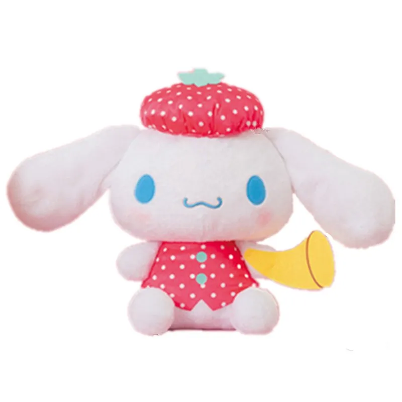 

Новинка кавайная милая Клубника белая собака плюшевая для девочек 18 см детские мягкие игрушки детские подарки