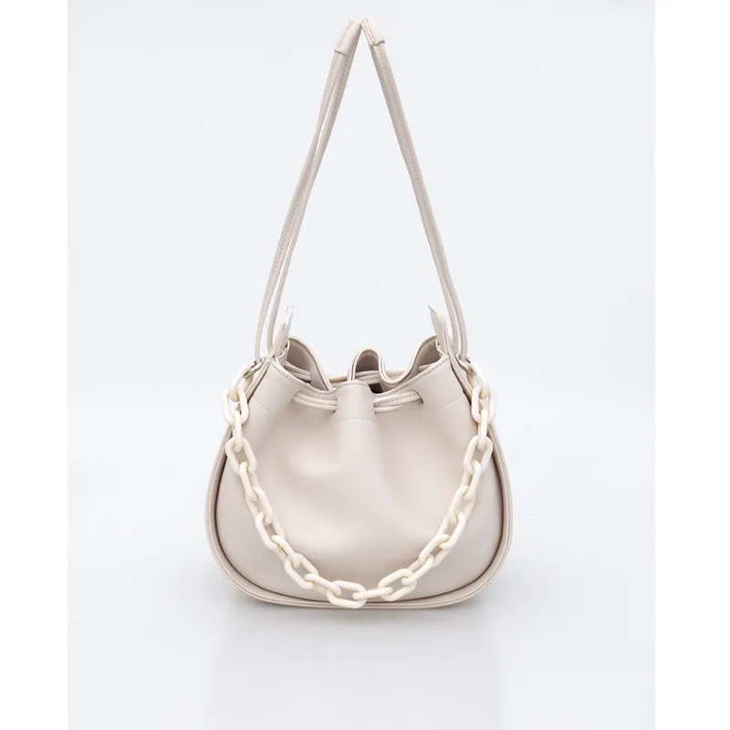 Новинка 2022 стильная сумка-мешок на шнурке черная сумка через плечо из