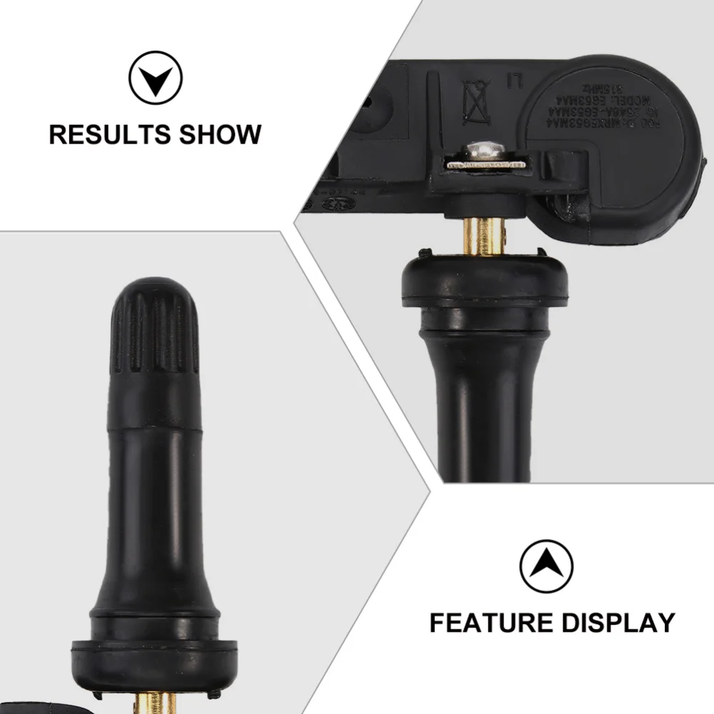 

4Pcs Durable Tire Pressure Sensor Useful Tire Pressure Detector for Car