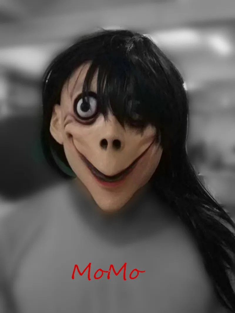 Momo гонки маска momo Маска Костюм Косплей Япония yaojorozu Хэллоуин игра латекс страшные