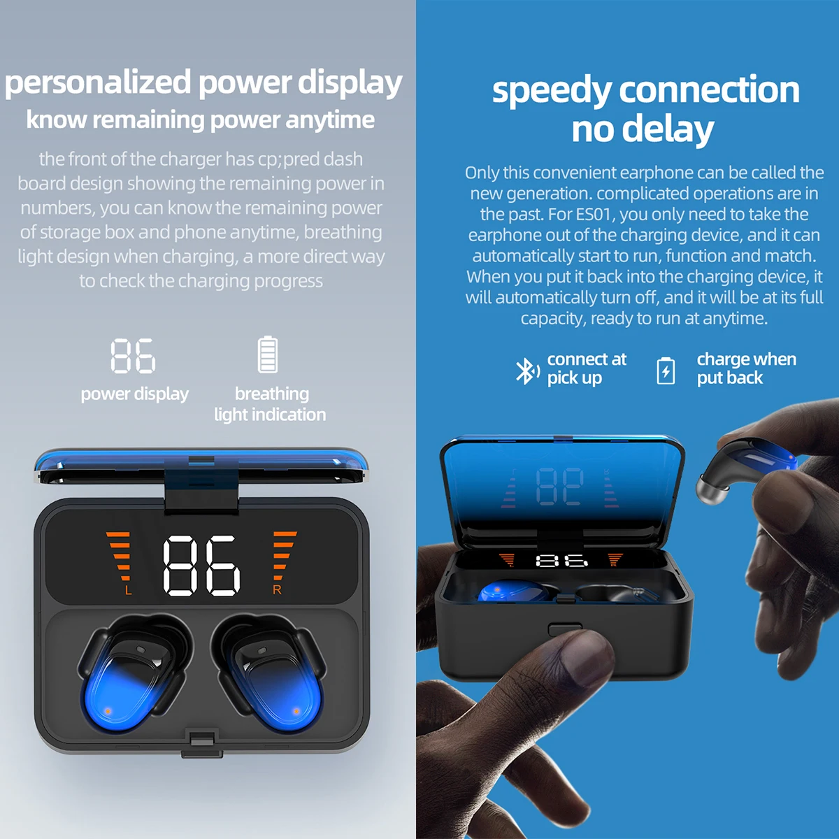 TWS беспроводные наушники Bluetooth V5.0 гарнитура спортивные умные наушники-вкладыши