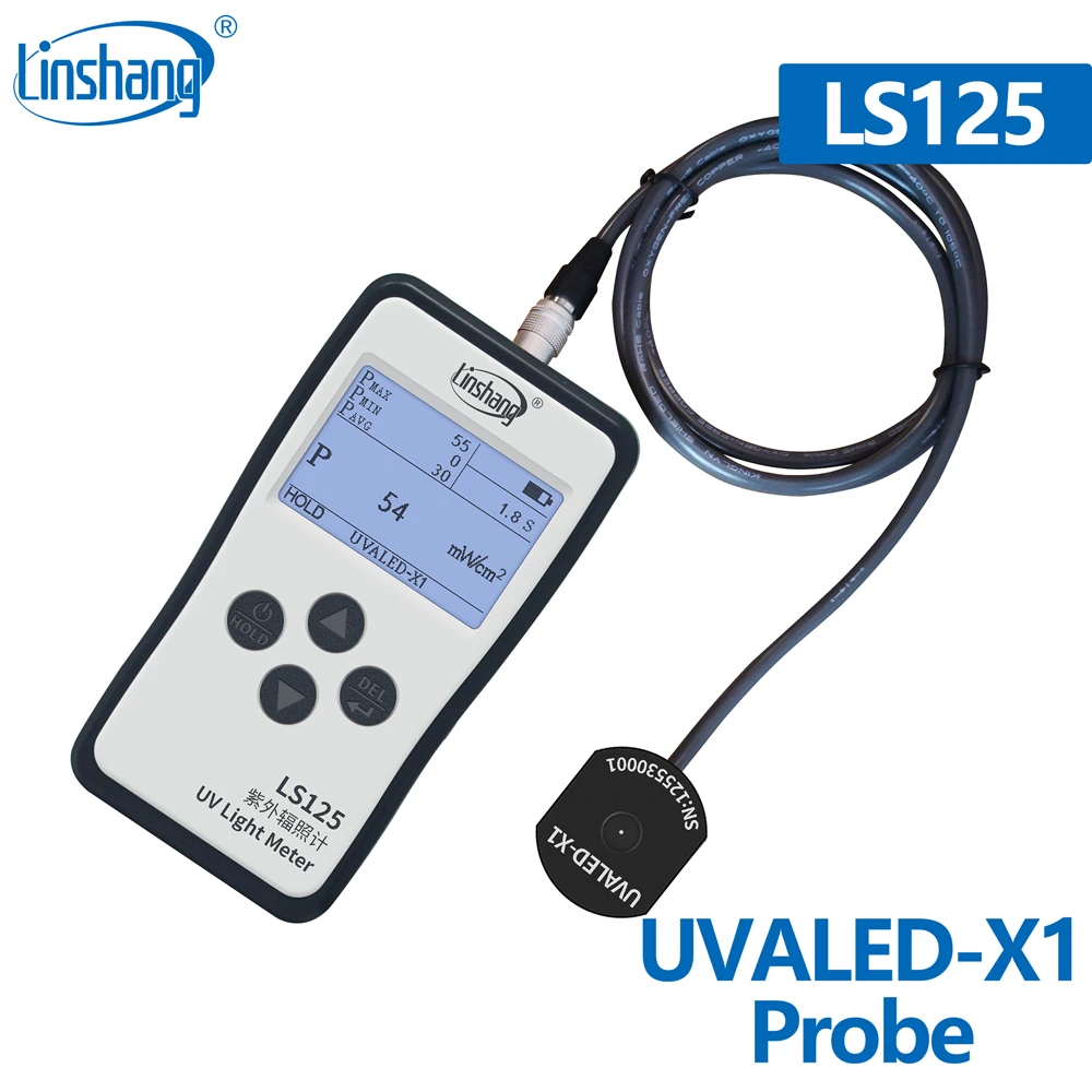 Linshang UVA светодиодный X1 зонд датчик для LS125 измеритель мощности УФ излучения