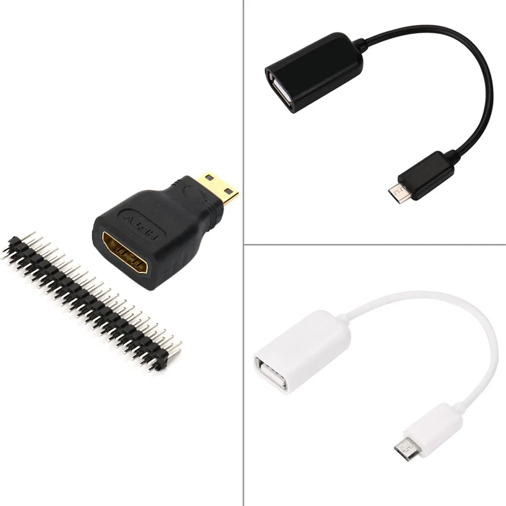 Высокоскоростная передача данных для Raspberry Pi Zero Mini hdmi Male Hdmi Female + Micro Usb к