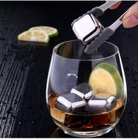 stainless steel ice cubes bar non toxic wine drinks beverage whiskey beer water cooler cool glacier rock isotherme