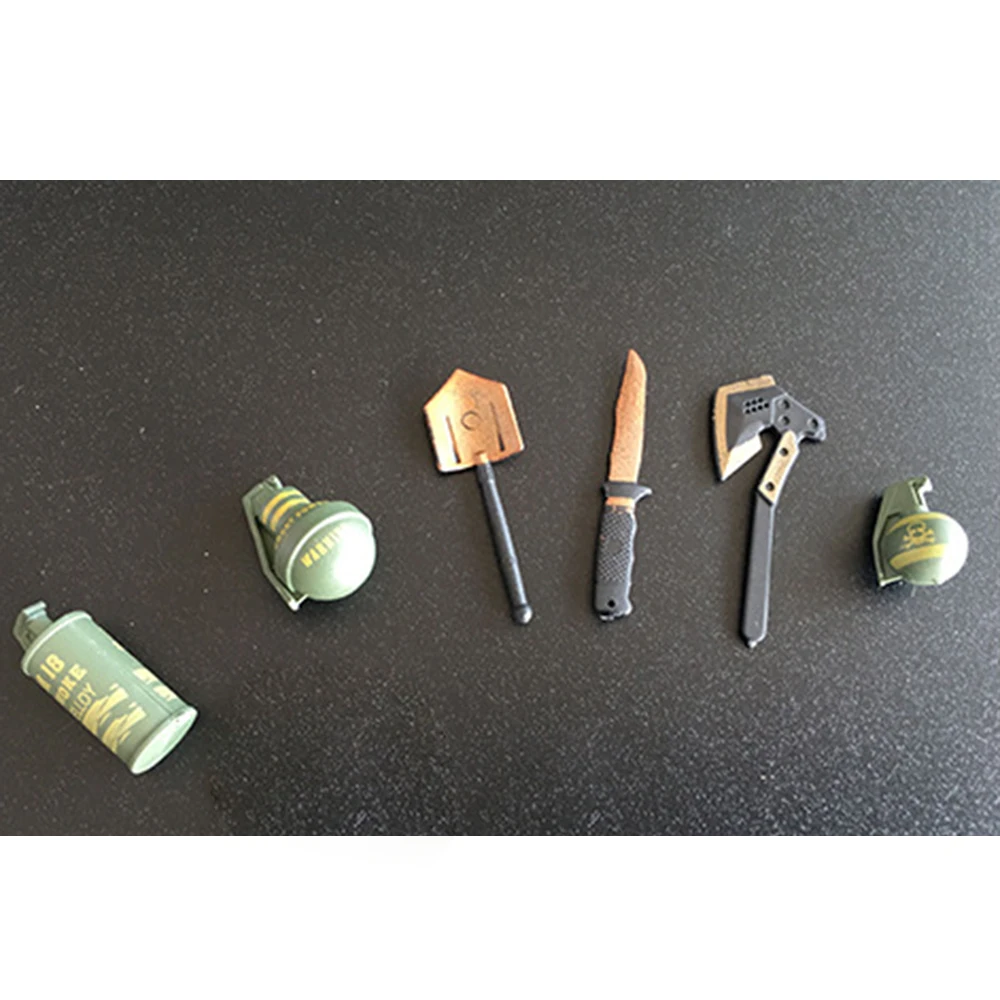 6 шт./лот 1:6 модели оружия пластиковый Собранный пистолет для 12 дюймов солдатская