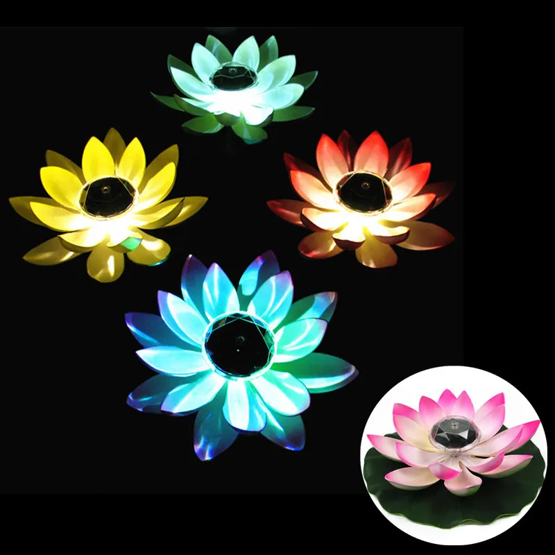 Lotus Aquarium Pool Light Garden Lights Swimming Pool Accessories Garden Decoration Outdoor Lighting Solar Led Light Outdoor