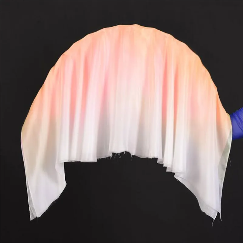 Пара вуаль из натурального шелка (1L+1R) для женщин бамбуковая короткая танца