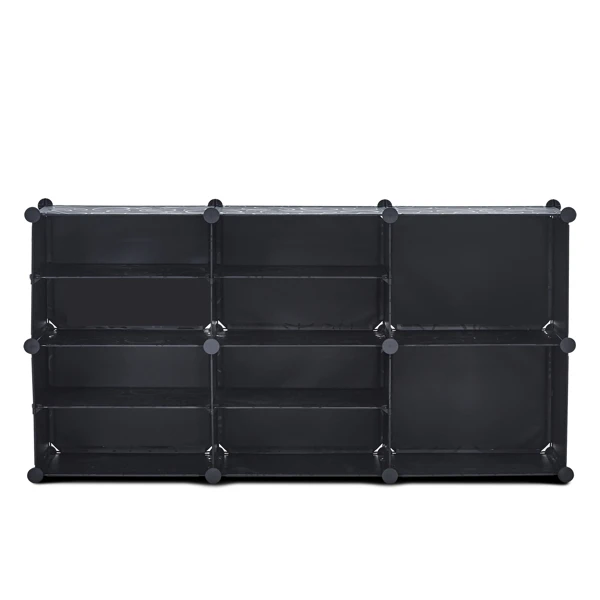 【USA READY STOCK】Portable Shoe Rack Organizer，10 Cube  Stackable Plastic  Storage，4 Tier  Cabinet for 18 Pair for Heels，Boots