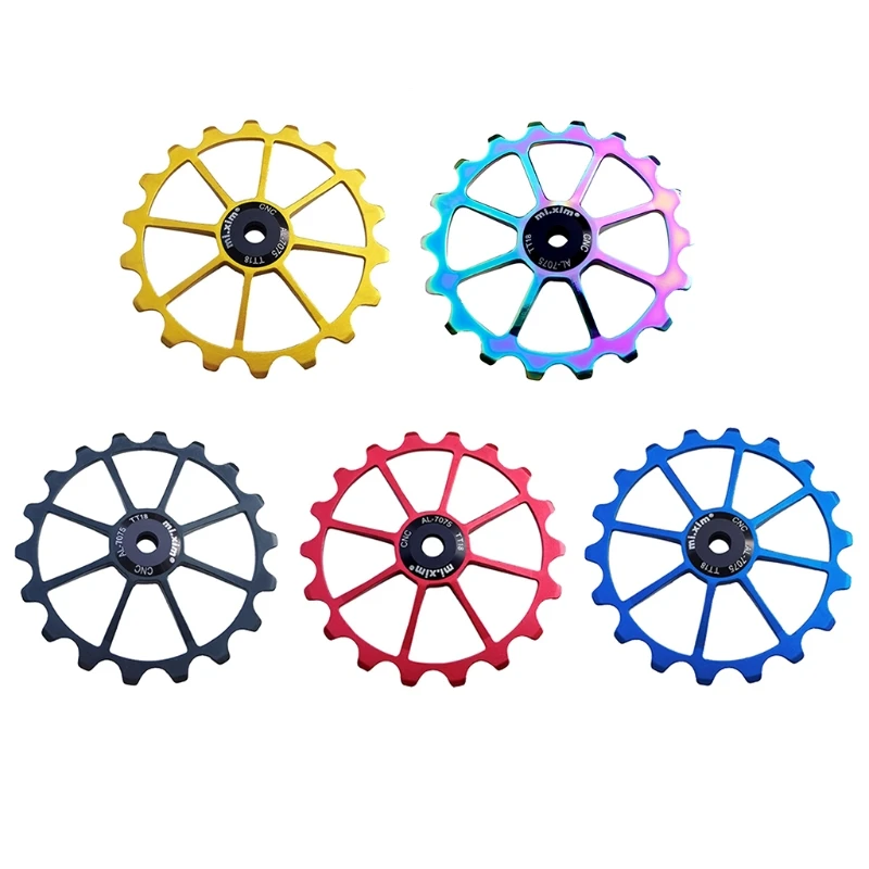 

18T Bicycle Aluminum Alloy Jockey Wheel Ceramic Bearing Derailleur Pulley Guide