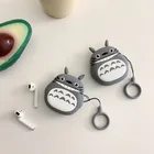 Милый чехол Totoro из аниме для Airpods 2 для Apple Airpods Pro, милые 3D Силиконовые беспроводные наушники для Airpods, защитный чехол, чехол