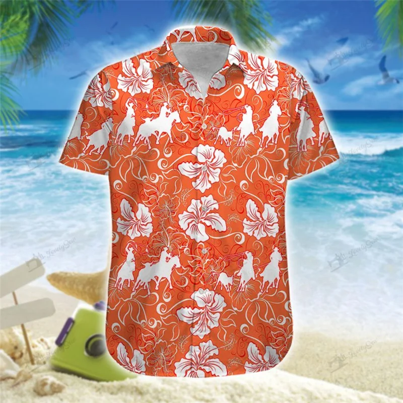 

Летняя качественная пляжная гавайская рубашка в стиле Харадзюку, Новое поступление 2021, повседневная гавайская рубашка с короткими рукавам...