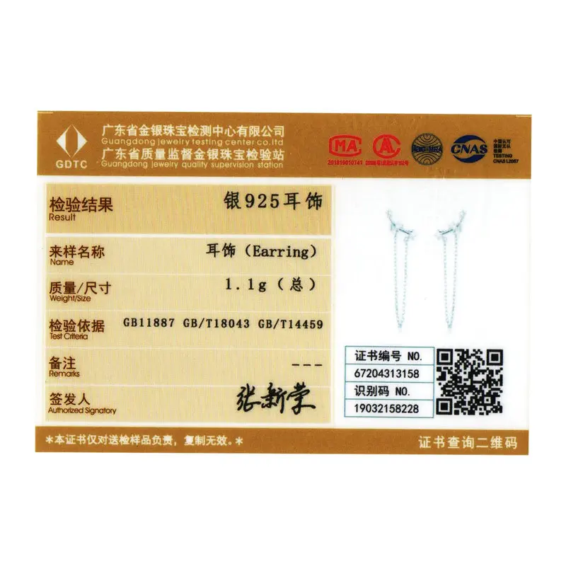 WOSTU блестящая цепь со звездами серьги подвески из 100% серебра 925 пробы Длинные