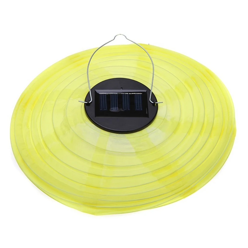 2 Pcs 10 Inch Solar Lanterns Road Lantern for Garden Decoration Blue &amp Yellow | Дом и сад