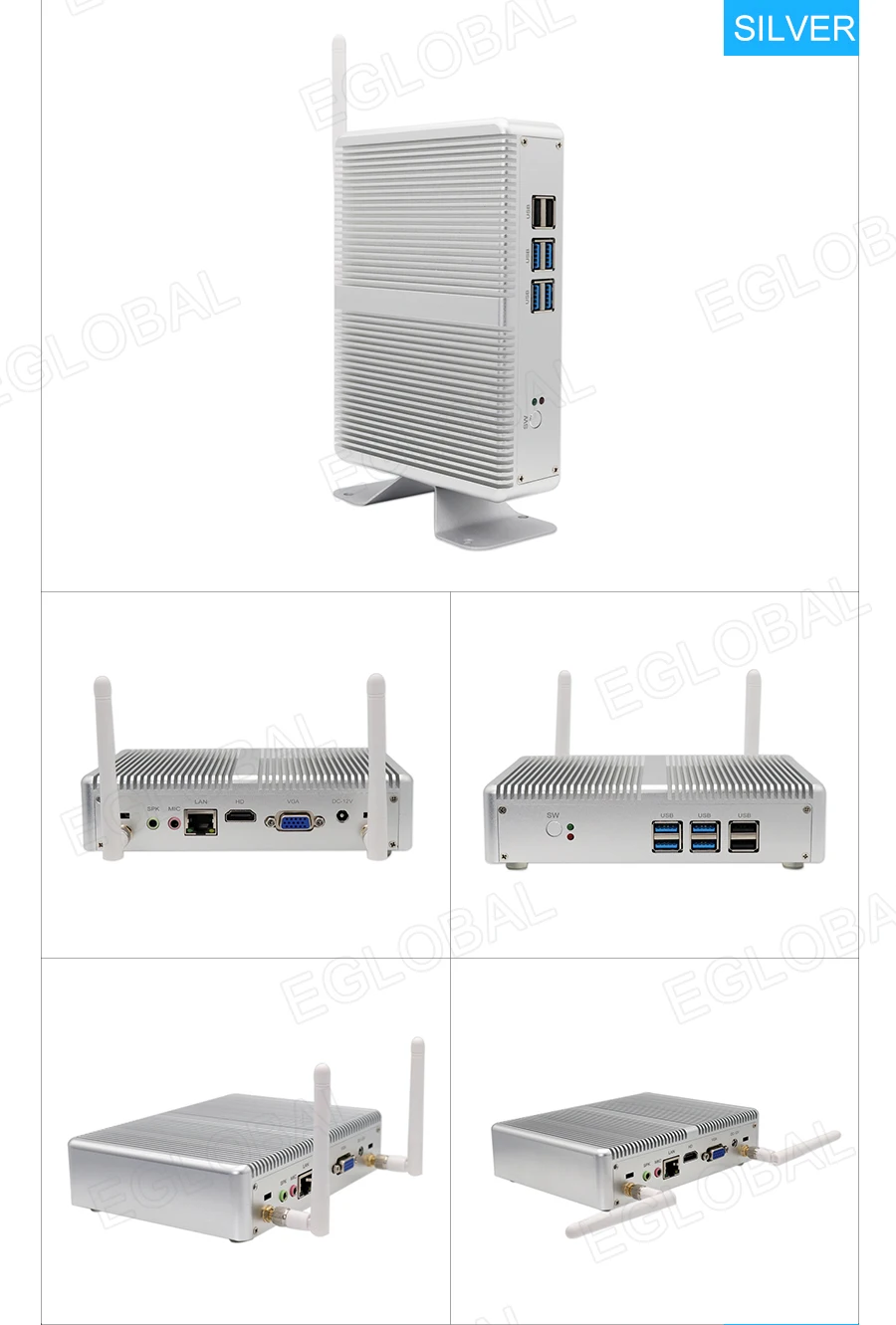 Дешевый мини ПК Windows 10 Barebone Настольный компьютер Intel Core i3 5005U/i3 4030U/Celeron 2955U HTPC minipc HDMI VGA Wifi